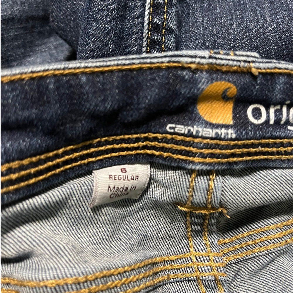 WOMENS CARHARTT STRAIGHT LEG JEANS